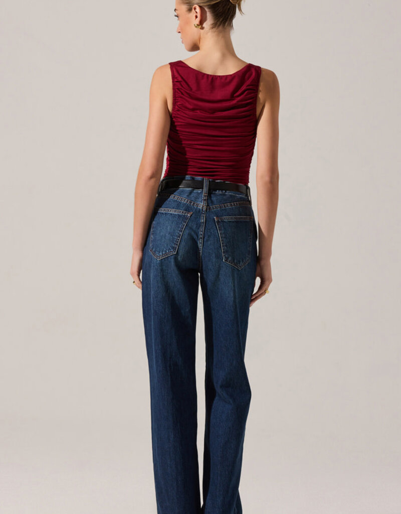 ASTR Voncile Ruched Bodysuit