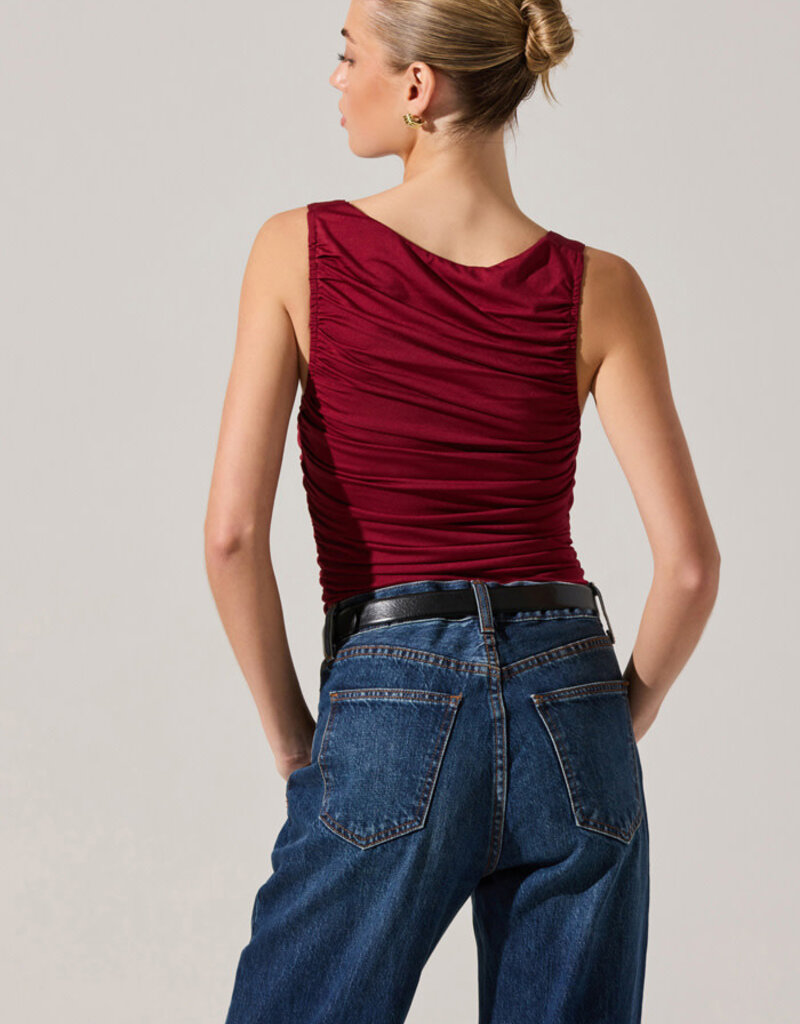 ASTR Voncile Ruched Bodysuit