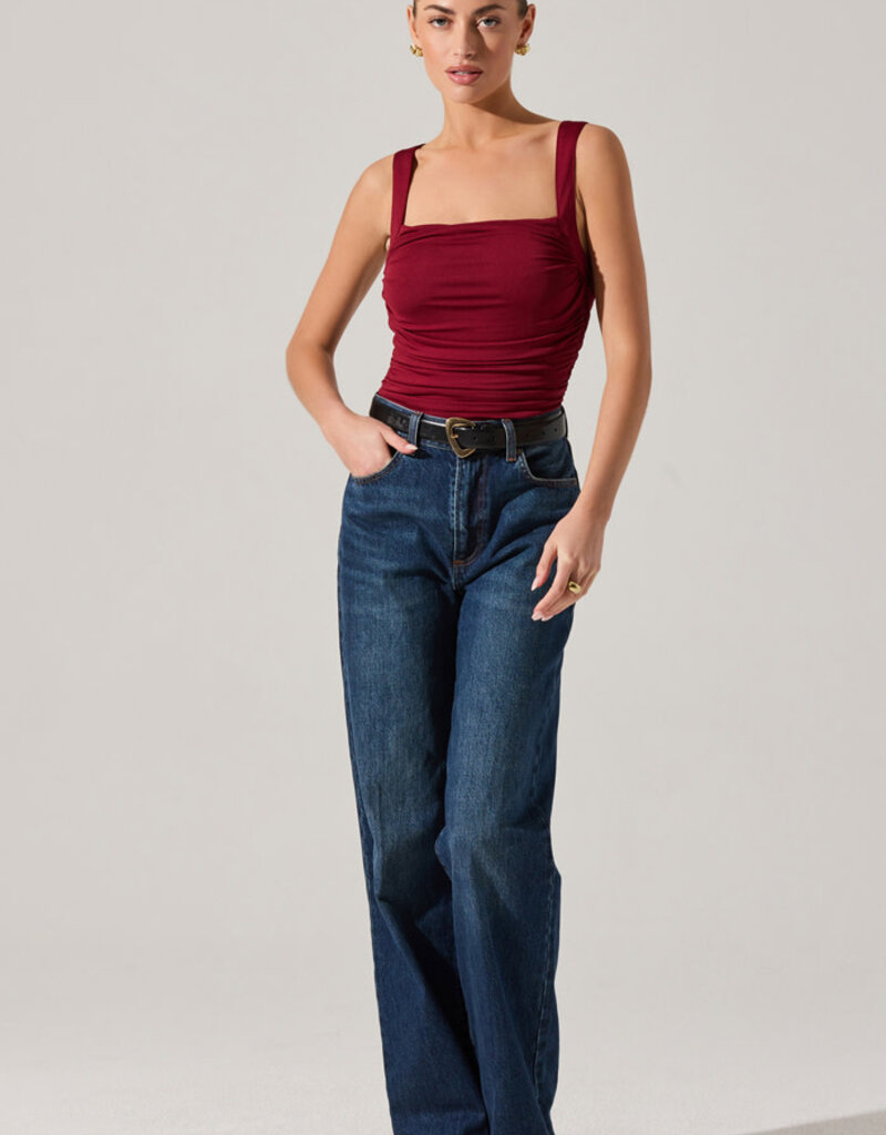 ASTR Voncile Ruched Bodysuit