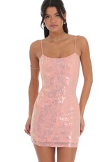 Lucy In The Sky Sequin Pattern Bodycon Mini Dress