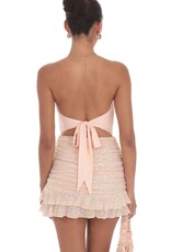 Lucy In The Sky Sequin Ruched Bodycon Mini Dress