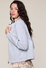 Caster Faux Suede Moto Jacket