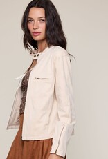 Caster Faux Suede Moto Jacket