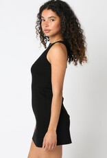Sleeveless Straight Fit Ponte Mini Dress