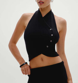 Frankies Bikinis Ryder Cloud Knit Halter Top