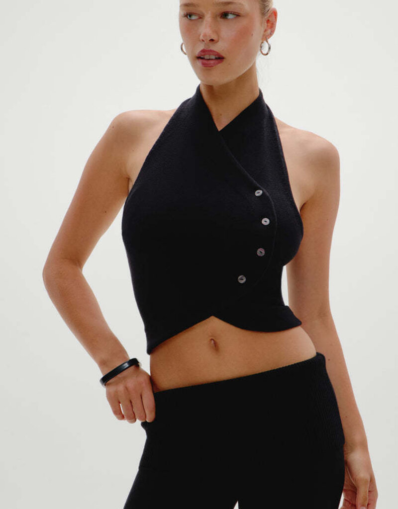 Frankies Bikinis Ryder Cloud Knit Halter Top