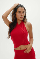 Frankies Bikinis Ryder Cloud Knit Halter Top