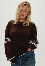 Frankies Bikinis Sloane Cotton Knit Boyfriend Sweater