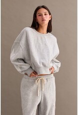 Star Patch Fleece Crewneck Sweatshirt