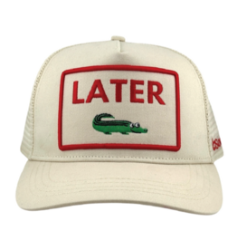 Later Gator Trucker Hat Ivory