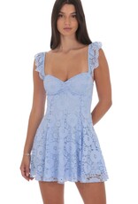 Lucy In The Sky Lace Fit and Flare Mini Dress