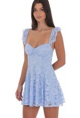 Lucy In The Sky Lace Fit and Flare Mini Dress