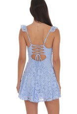 Lucy In The Sky Lace Fit and Flare Mini Dress