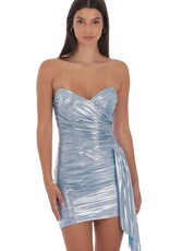 Lucy In The Sky Metallic Corset Tassel Mini Dress