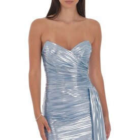 Lucy In The Sky Metallic Corset Tassel Mini Dress