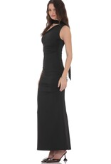 Lucy In The Sky One Shoulder Scarf Wrap Maxi Dress