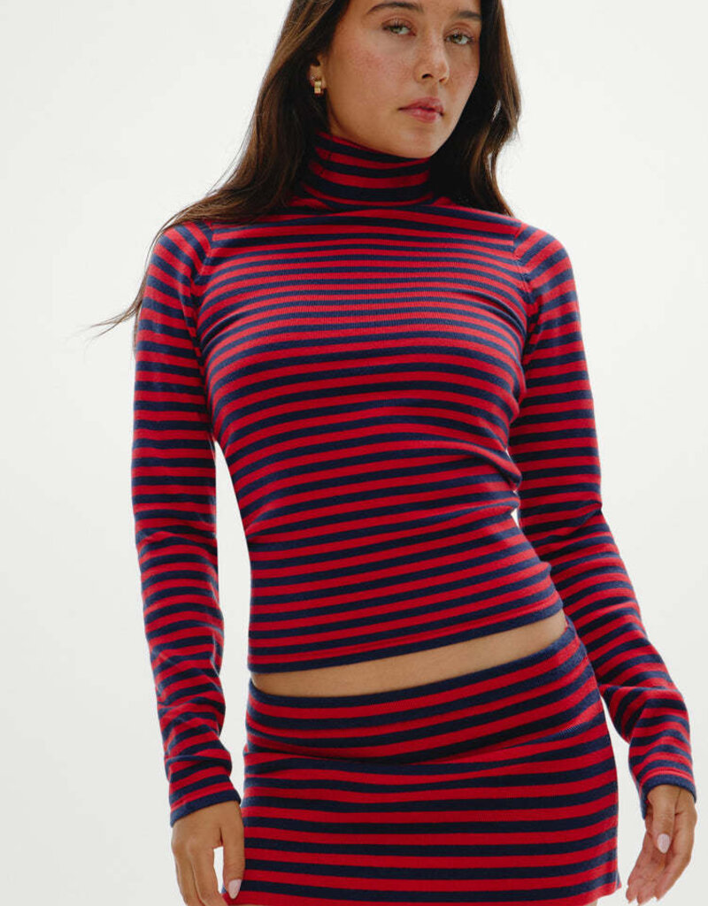 Frankies Bikinis Milo Cloud Knit Turtleneck Sweater