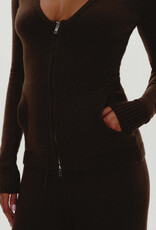 Frankies Bikinis Sienna Zip Up Cloud Knit Sweater