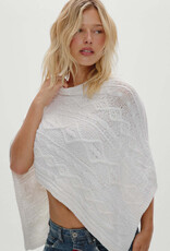 Frankies Bikinis Aspen Cable Knit Poncho