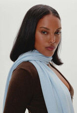 Frankies Bikinis Snug Ribbed Knit Scarf Daydream