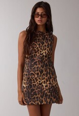 Leopard Shift Romper Mini Dress