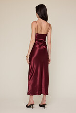 Satin Twist Bust Midi Dress