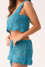 PQ Swim Camila Crochet Mini Skirt