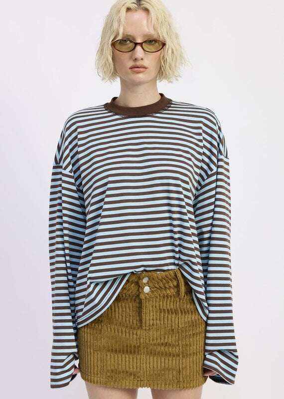 Striped Ringer Long Sleeve Top