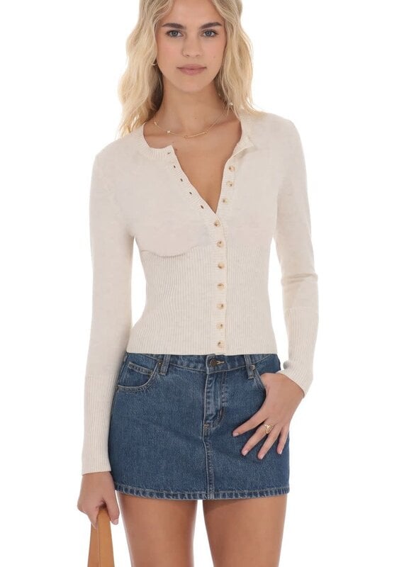 Lucy In The Sky Cinched Knit Cardigan