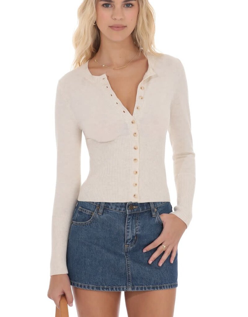 Lucy In The Sky Cinched Knit Cardigan