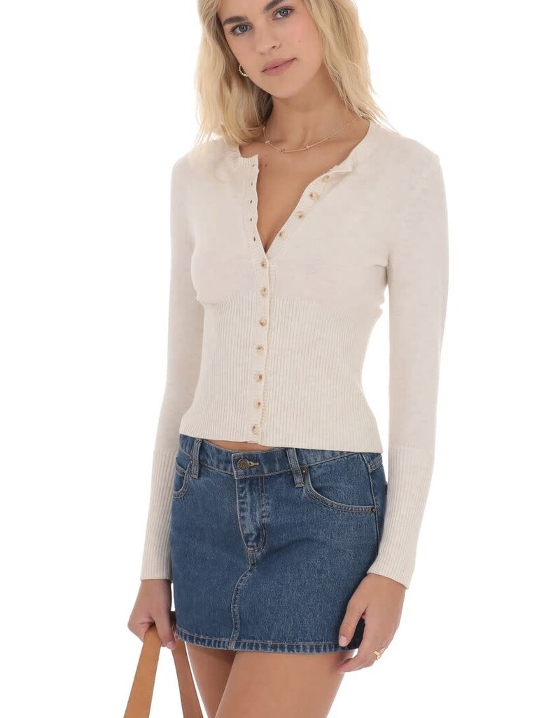 Lucy In The Sky Cinched Knit Cardigan