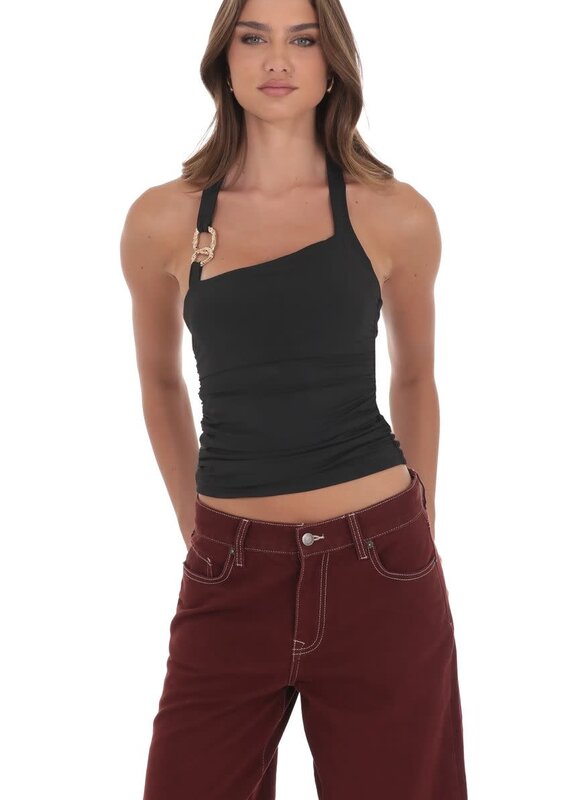 Lucy In The Sky Halter Embellished Top