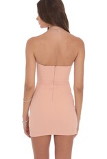 Lucy In The Sky Strapless Rhinestone Bodycon Dress