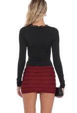 Lucy In The Sky Lace V Neck Top