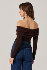 Datia Ruched Off Shoulder Top