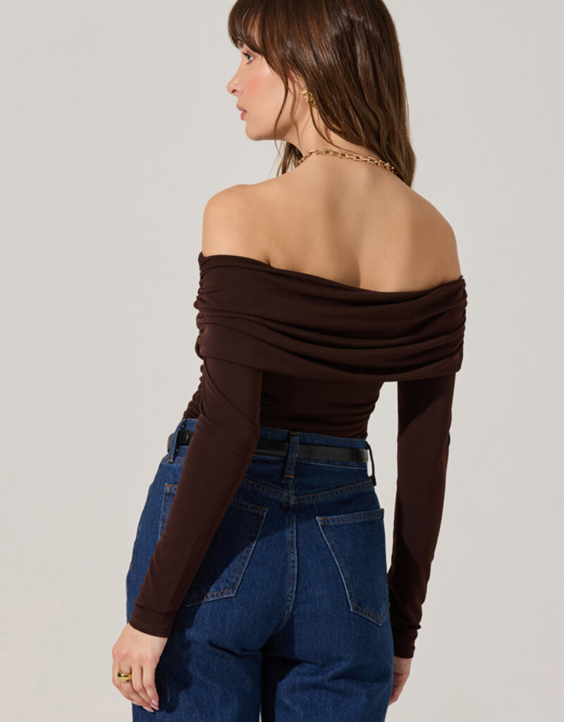 Datia Ruched Off Shoulder Top