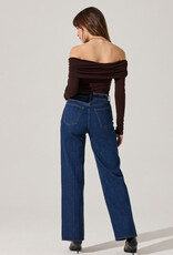 Datia Ruched Off Shoulder Top