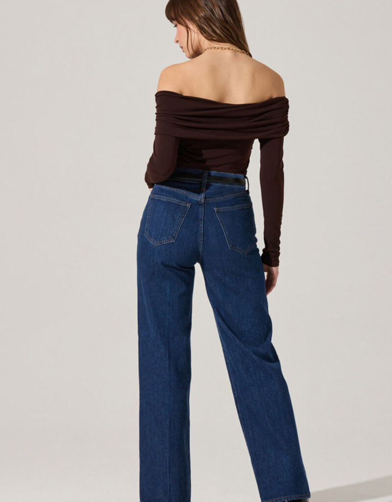 Datia Ruched Off Shoulder Top