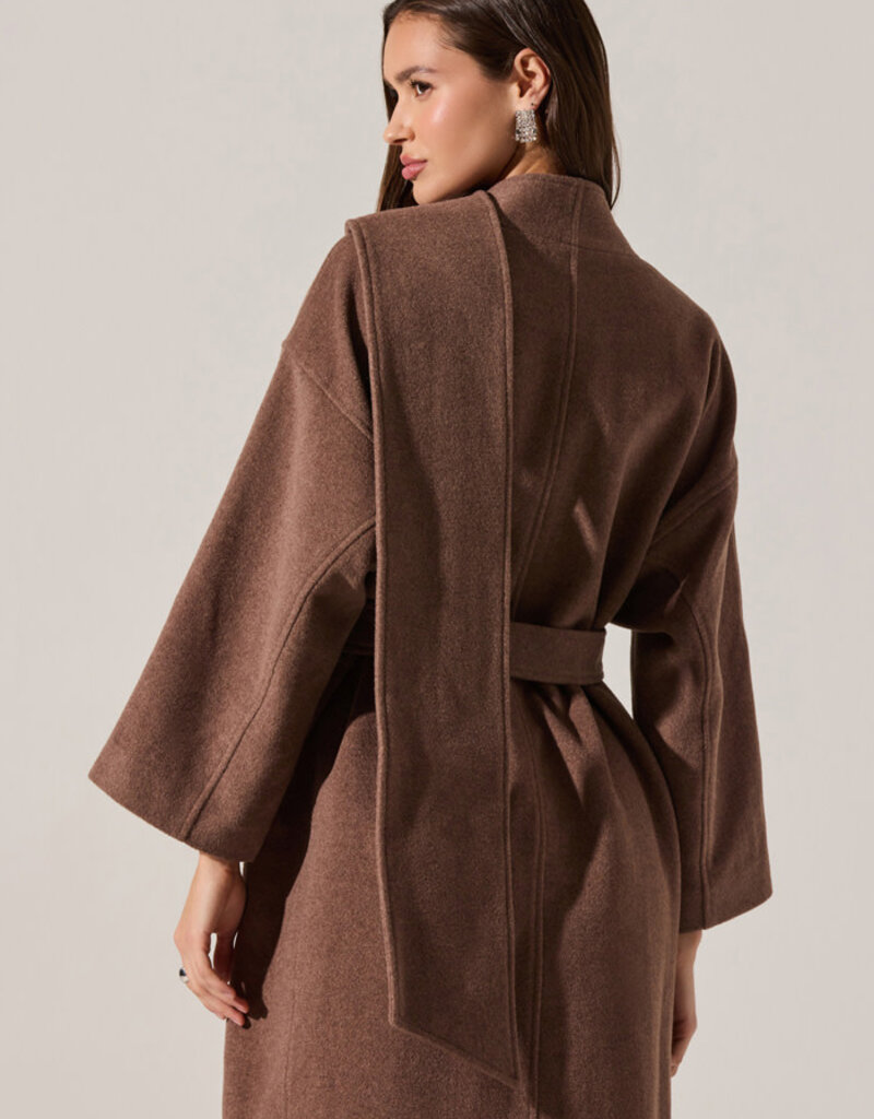 ASTR Elaxi Longline Wrap Scarf Coat
