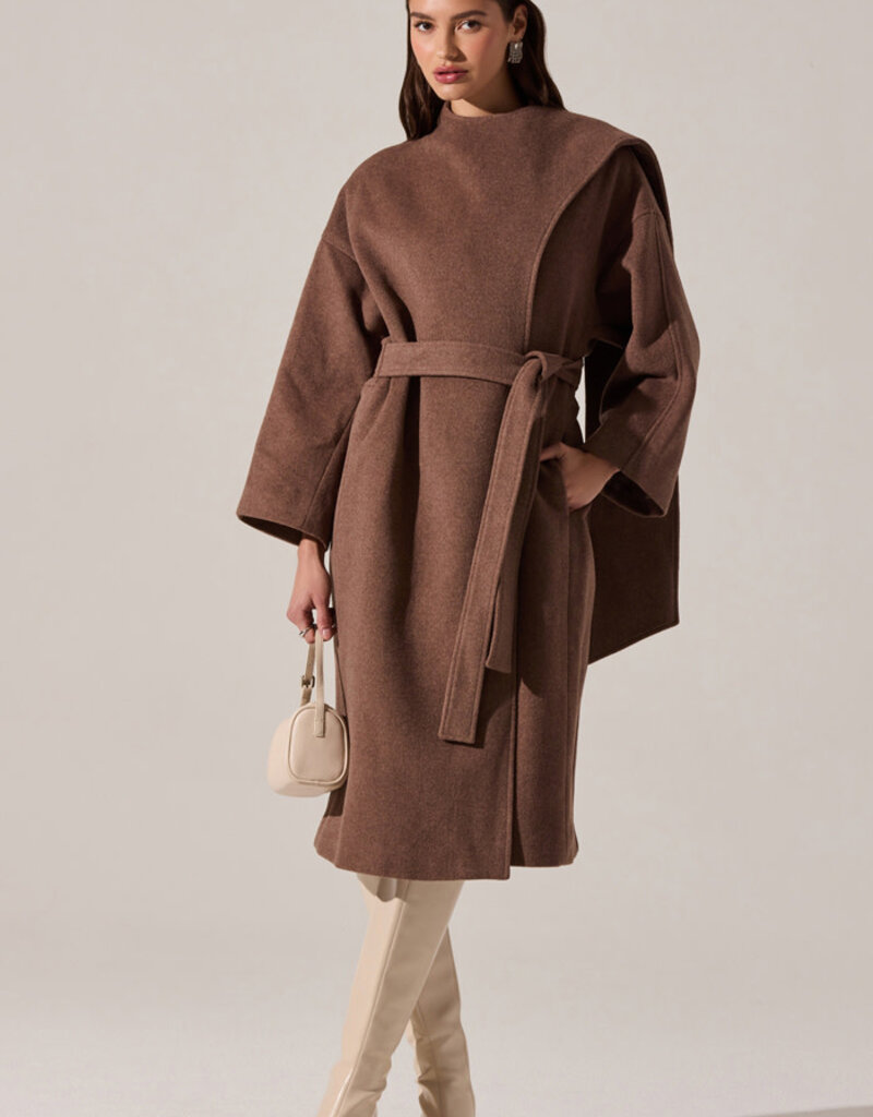 Elaxi Longline Wrap Scarf Coat