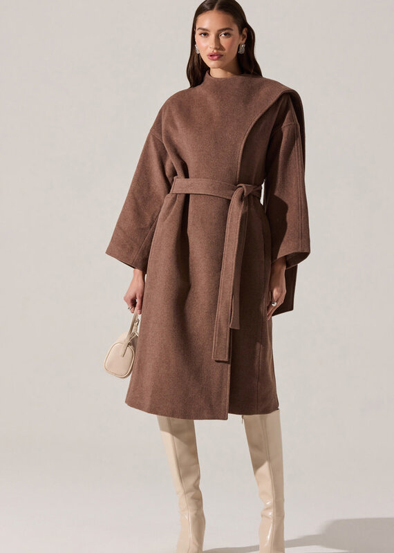 ASTR Elaxi Longline Wrap Scarf Coat