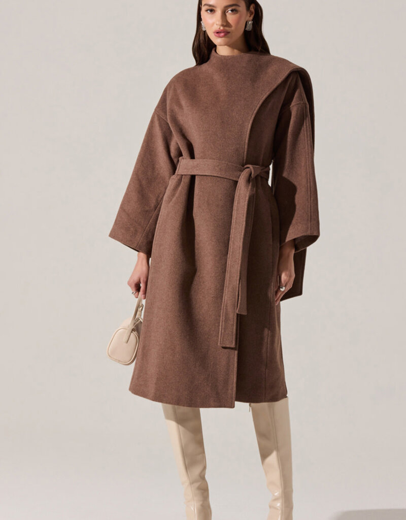 ASTR Elaxi Longline Wrap Scarf Coat