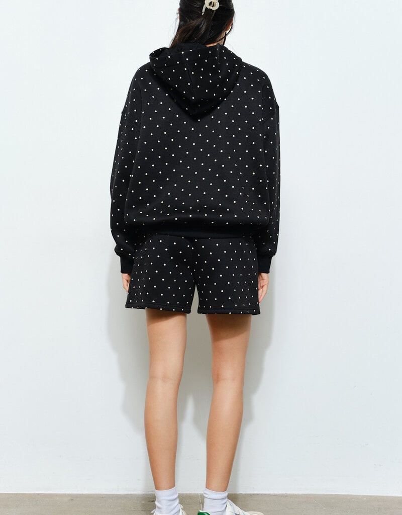 Polka Dot Oversized Hoodie Sweatshirt
