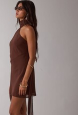 Hollin Scarf Neck Mini Dress