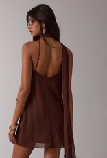Hollin Scarf Neck Mini Dress