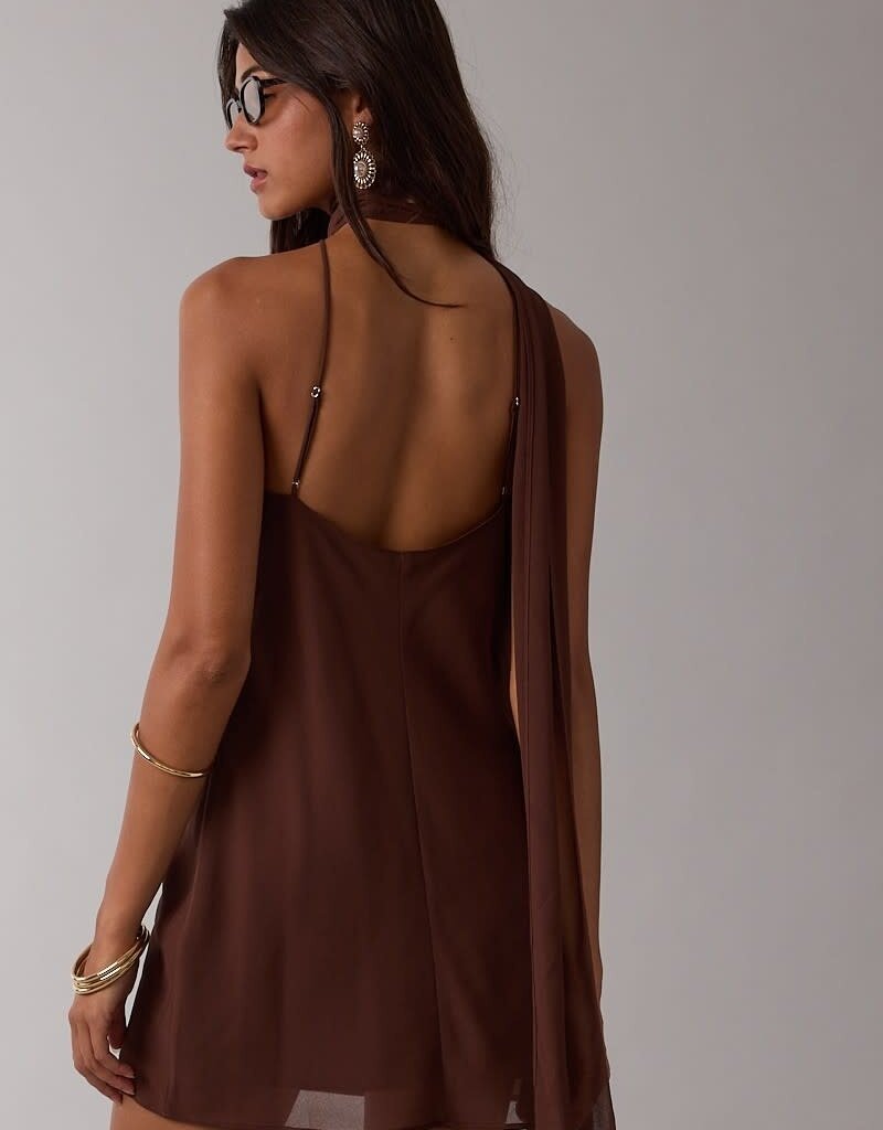 Hollin Scarf Neck Mini Dress