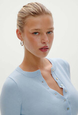 Frankies Bikinis Lenon Button Up Cloud Knit Sweater