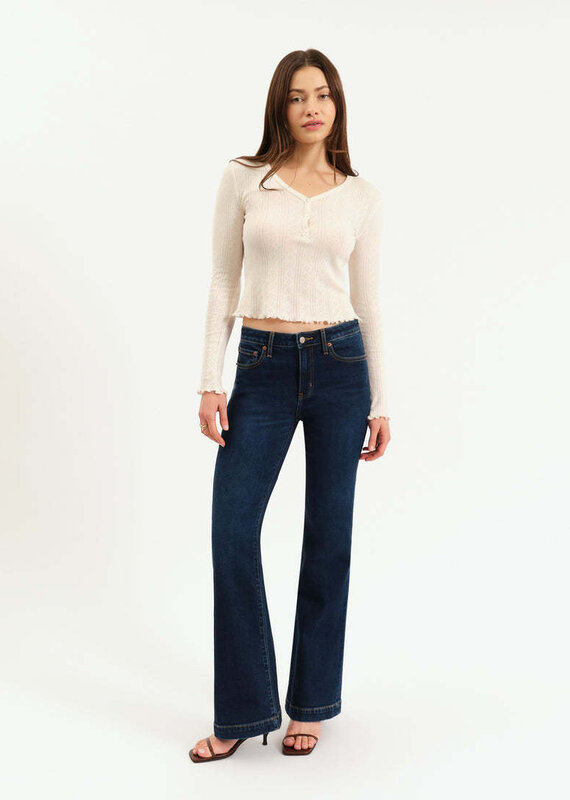 The Heartbreaker Mid Rise Flare Jeans