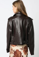 Stark Faux Leather Biker Jacket