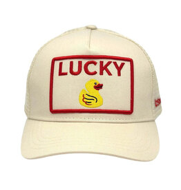 Lucky Duck Trucker Hat Cream
